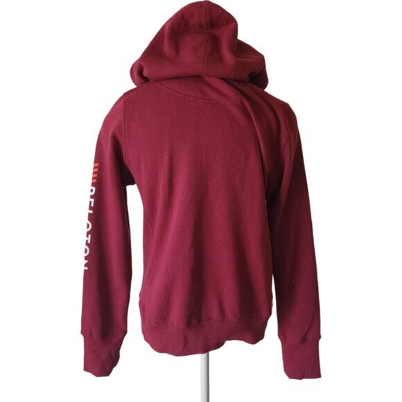 Peloton Pink Zip Up Fleece Lined Hoodie Sweater - Picture 2 of 10